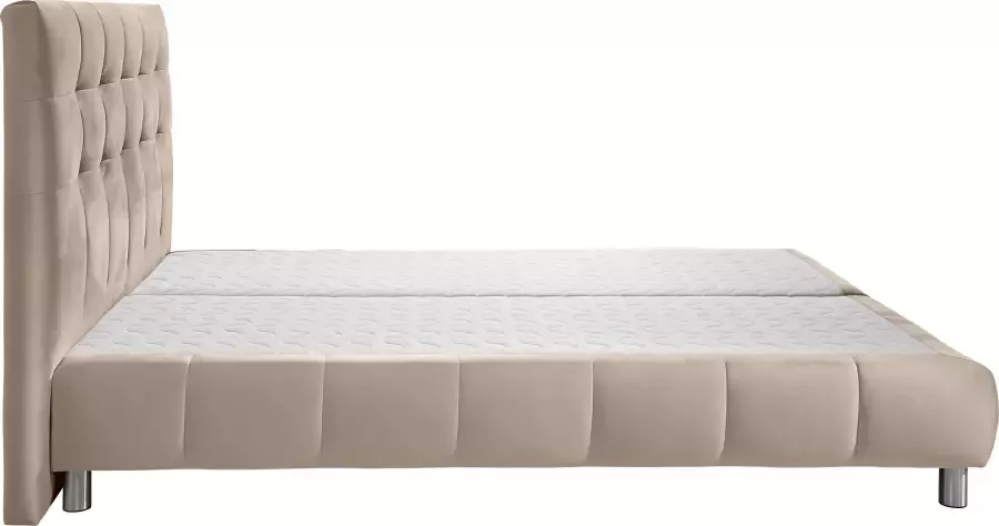 Andas Boxspring Salo XXL in fluwelige look of structuurstof 6 breedten in extra lang 220 cm 4 hardheden - Foto 4