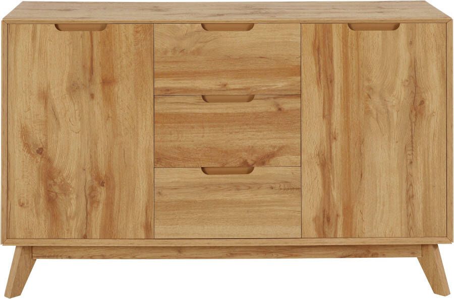 Andas Dressoir Pandrup met 3 laden en 2 verstelbare planken b: 120 cm h: 75 cm - Foto 5