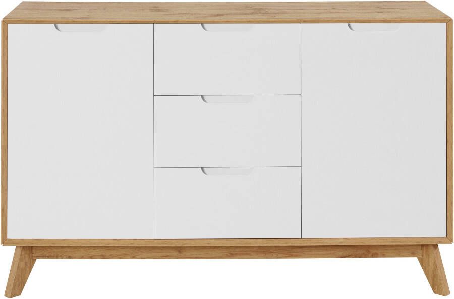 Andas Dressoir Pandrup met 3 laden en 2 verstelbare planken b: 120 cm h: 75 cm - Foto 5