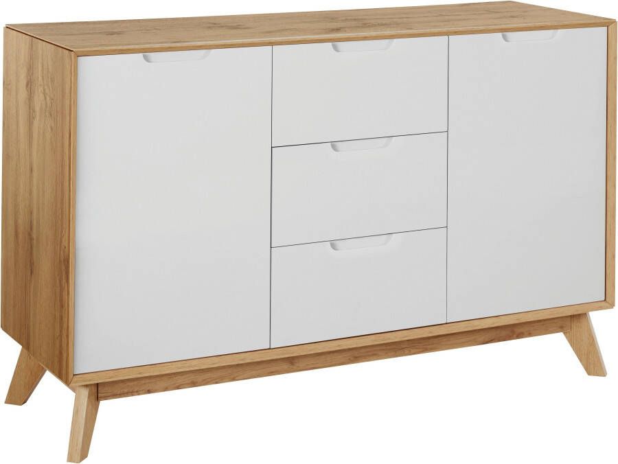 Andas Dressoir Pandrup met 3 laden en 2 verstelbare planken b: 120 cm h: 75 cm - Foto 1