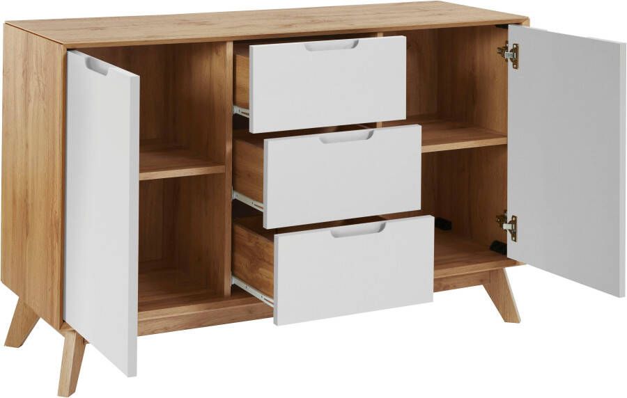 Andas Dressoir Pandrup met 3 laden en 2 verstelbare planken b: 120 cm h: 75 cm - Foto 6