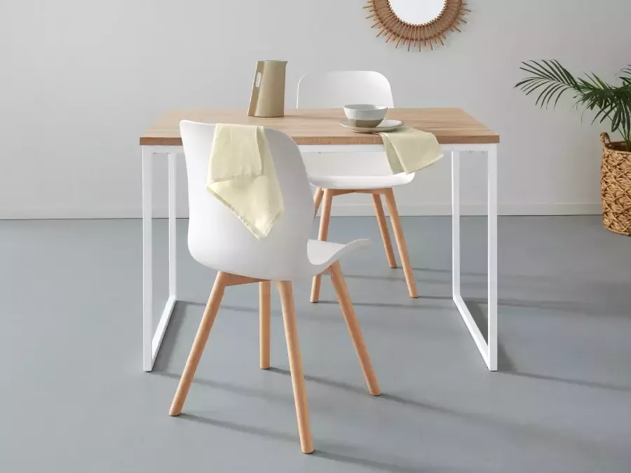 Andas Eettafel Hulsig met tafelblad in een hout-look en voelbare structuur hoogte 76 cm (1 stuk) - Foto 2