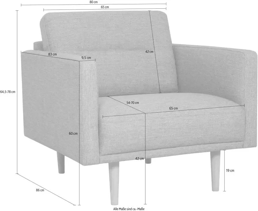 Andas Fauteuil Brande in scandinavisch design verschillende kleuren beschikbaar - Foto 3