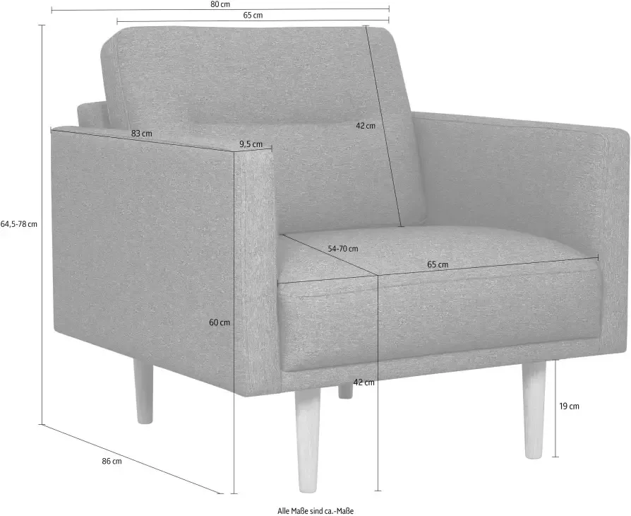 Andas Fauteuil Brande in scandinavisch design verschillende kleuren beschikbaar - Foto 3