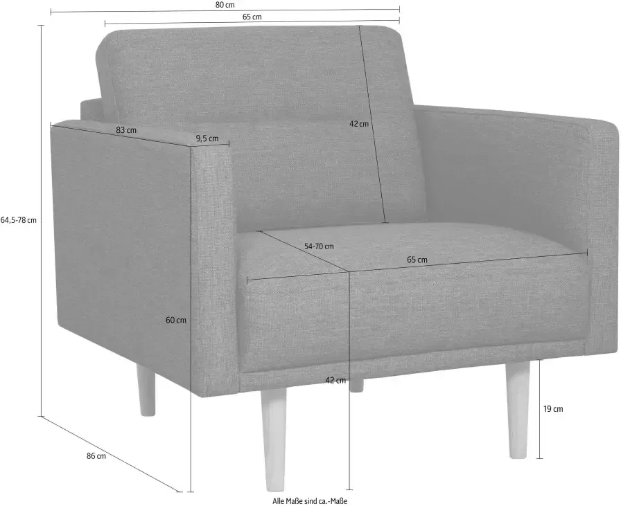 Andas Fauteuil Brande in scandinavisch design verschillende kleuren beschikbaar - Foto 3