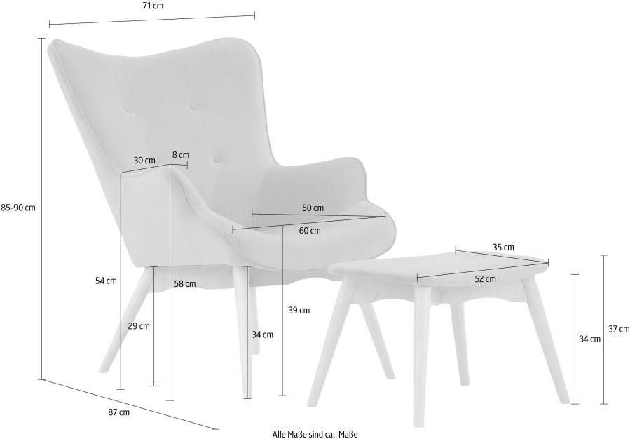 Andas Fauteuil Ducon naar keuze met of zonder hocker - Foto 2