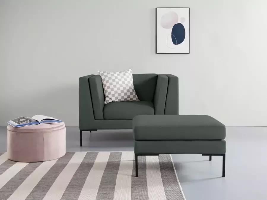 Andas Fauteuil Frode met elegante metalen poten - Foto 4