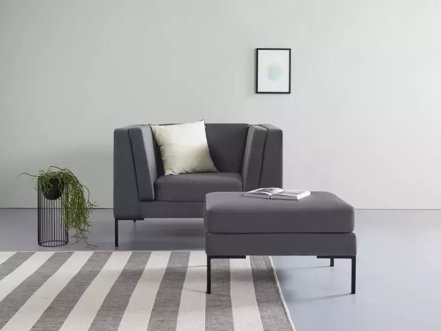 Andas Fauteuil Frode met elegante metalen poten - Foto 4