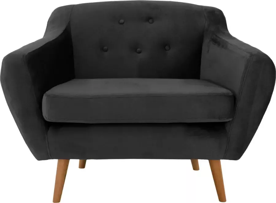 Andas Fauteuil Hol met capitonnage achter in scandinavische stijl - Foto 1