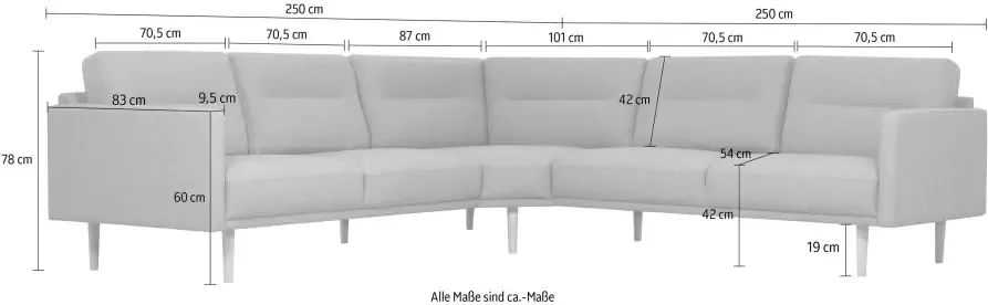 Andas Hoekbank Brande gelijkbenig in een scandinavisch design - Foto 5