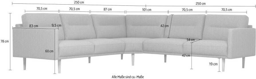 Andas Hoekbank Brande gelijkbenig in een scandinavisch design - Foto 5