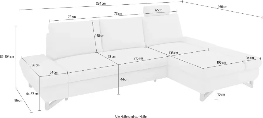 INOSIGN Slaapbank City Giron comfortabele slaapbank (ligoppervlak 245 x 138 cm) en bedlade - Foto 11