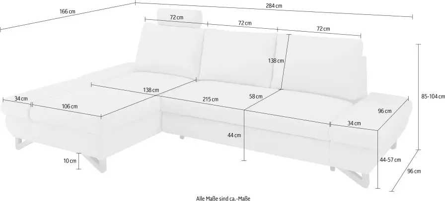 INOSIGN Slaapbank City Giron comfortabele slaapbank (ligoppervlak 245 x 138 cm) en bedlade - Foto 11