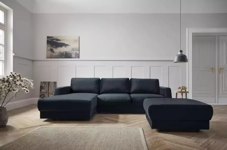 Andas Hoekbank Hobro L-vorm in 3 stofkwaliteiten in vele kleuren design by morten georgsen (2-delig)