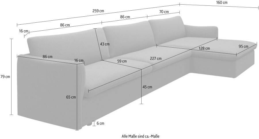 Andas Hoekbank IMATRA in aantrekkelijk design verschillende combinaties bankstellen beschikbaar - Foto 5