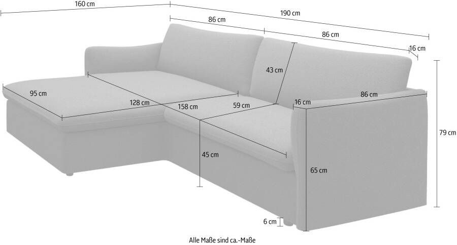 Andas Hoekbank IMATRA in aantrekkelijk design verschillende combinaties bankstellen beschikbaar - Foto 5