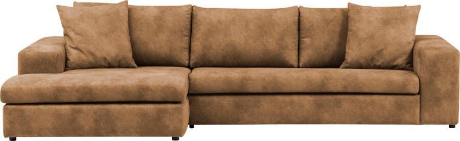 Andas Hoekbank SLEETLAND XXL van fluweel of in vintage leer-look L-model - Foto 10