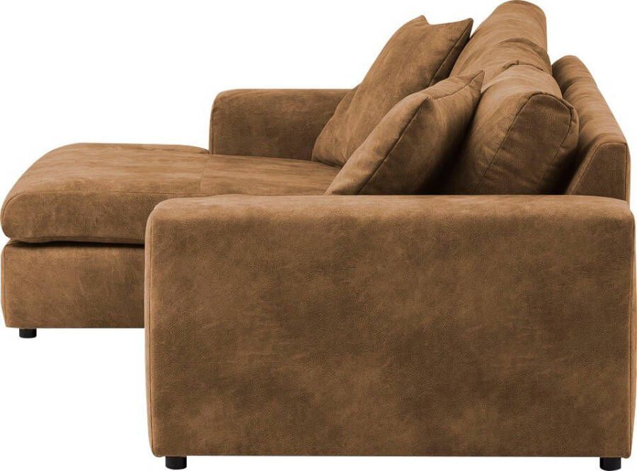 Andas Hoekbank SLEETLAND XXL van fluweel of in vintage leer-look L-model - Foto 2
