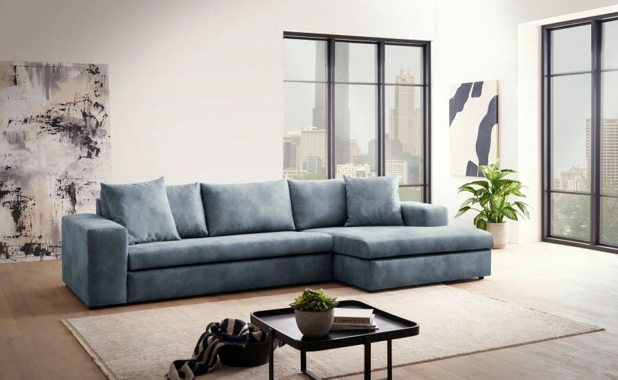 Andas Hoekbank SLEETLAND XXL van fluweel of in vintage leer-look L-model - Foto 6