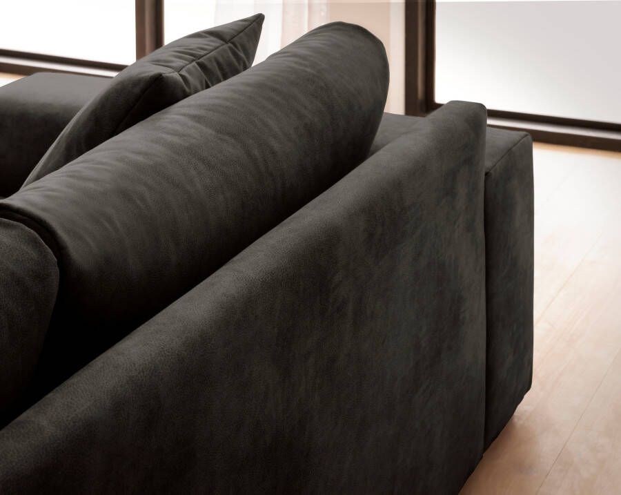 Andas Hoekbank SLEETLAND XXL van fluweel of in vintage leer-look L-model - Foto 1