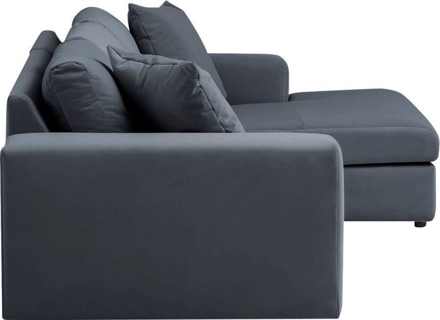 Andas Hoekbank SLEETLAND XXL van fluweel of in vintage leer-look L-model - Foto 1