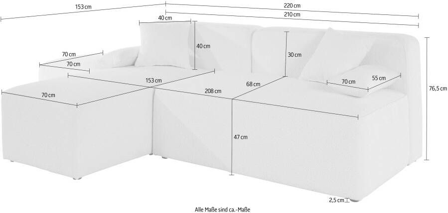 Andas Hoekbank Sundstrup L-vorm Moduleserie individuele samenstelling - Foto 3