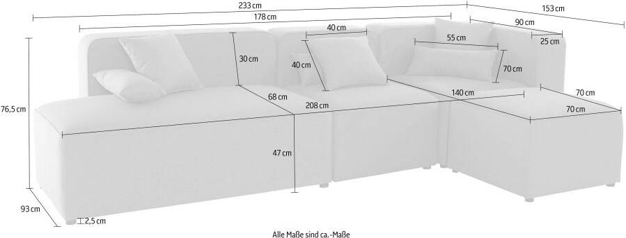 Andas Hoekbank Sundstrup L-vorm Moduleserie individuele samenstelling - Foto 6