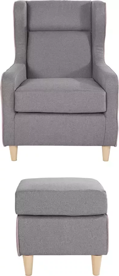 INOSIGN Oorfauteuil Thisted contrastkleurig modern en fris bxdxh: 73x85x99 - Foto 5