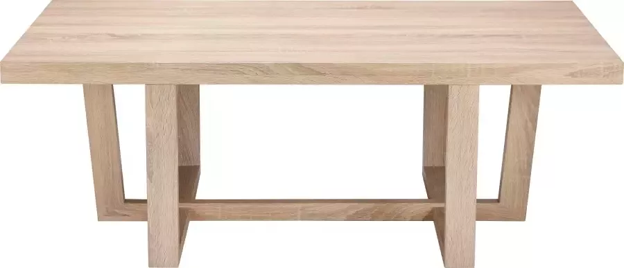 Andas Salontafel Sloan met een bijzonder onderstel met een hout-look tafelblad - Foto 3