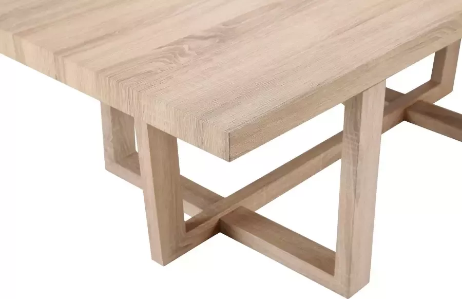 Andas Salontafel Sloan met een bijzonder onderstel met een hout-look tafelblad - Foto 4
