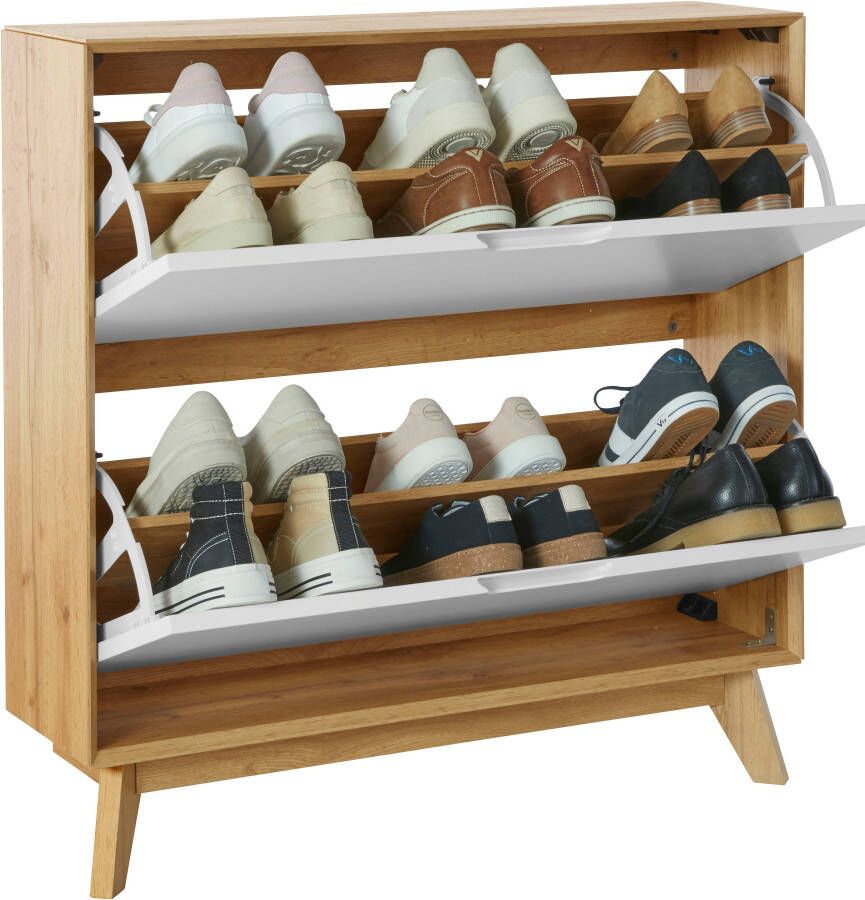 Andas Schoenenkast Pandrup met 2 kleppen ca. 8 paar schoenen per klep hoogte 90 cm - Foto 2