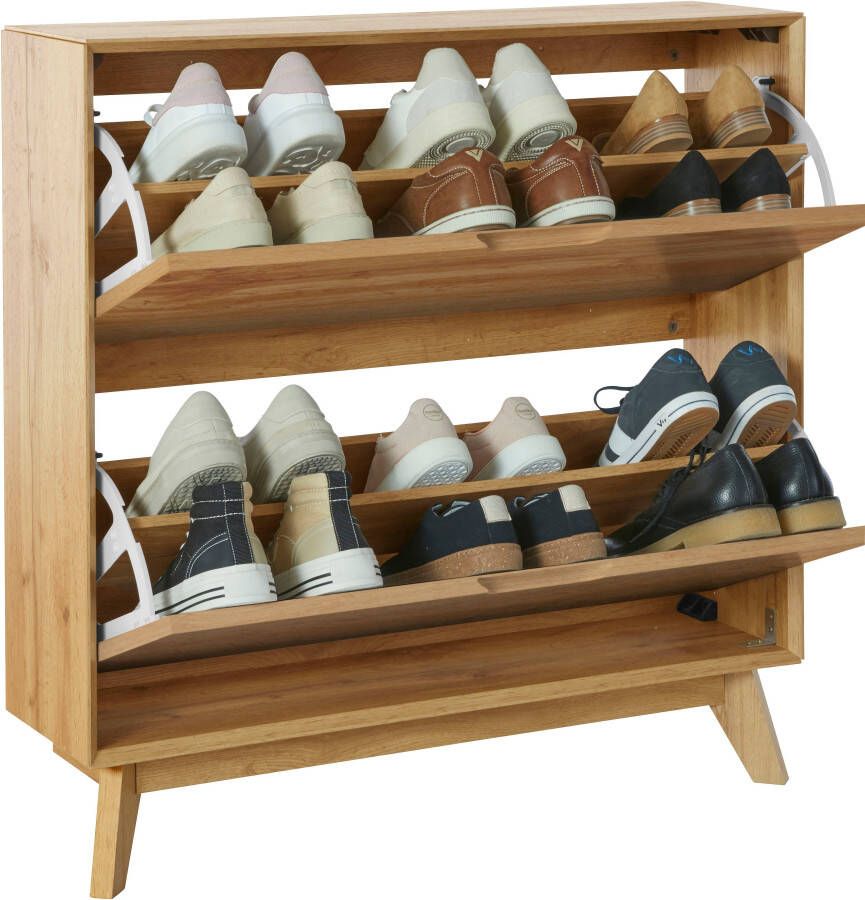 Andas Schoenenkast Pandrup met 2 kleppen ca. 8 paar schoenen per klep hoogte 90 cm - Foto 2