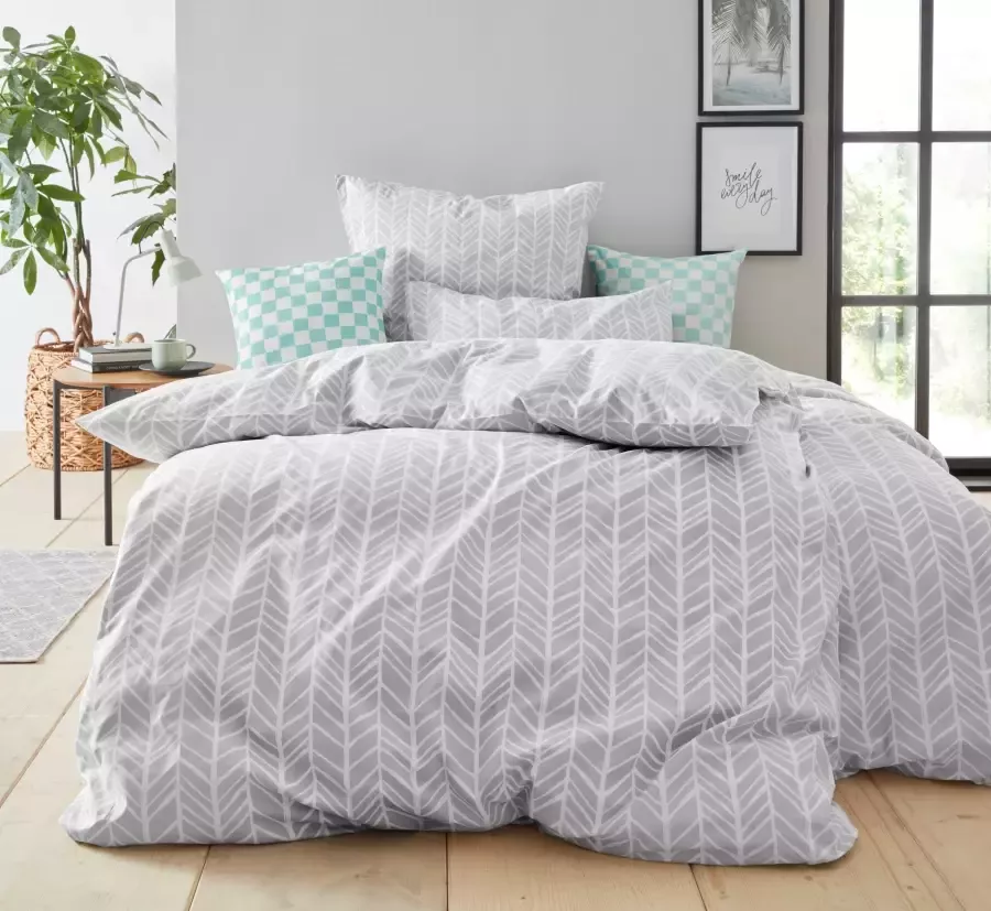 Andas Sierkussen Milo Kussenovertrekken set van 2 50x50 cm zonder vulling met een moderne ruit (2 stuks) - Foto 2