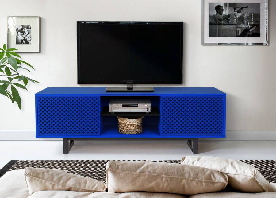 Andas Tv-meubel met bijzondere print met push-to-openfunctie - Foto 1