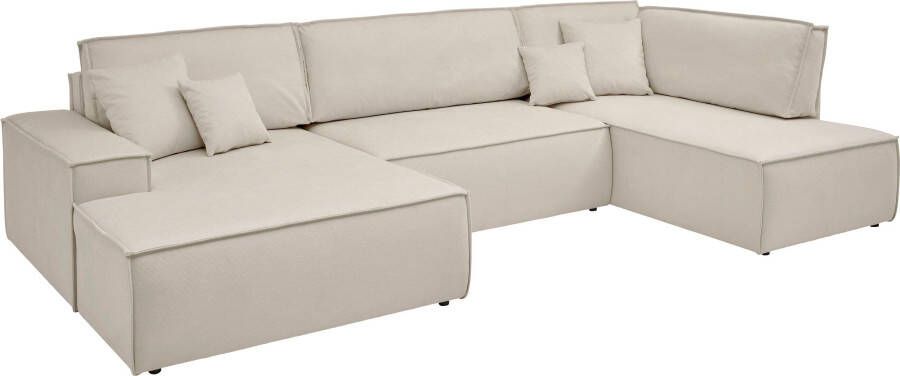 Andas Zithoek FINNLEY U-Form XXL 329 cm Schlafsofa Schlaffunktion m. Bettkasten Ligoppervlak 194 139 cm - Foto 10