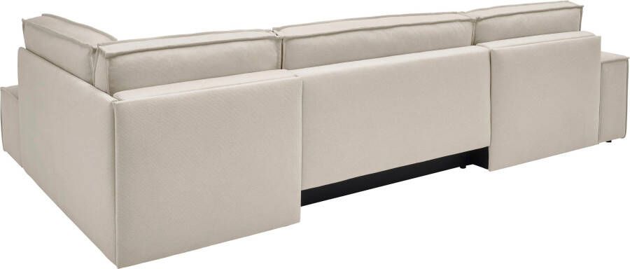 Andas Zithoek FINNLEY U-Form XXL 329 cm Schlafsofa Schlaffunktion m. Bettkasten Ligoppervlak 194 139 cm - Foto 9