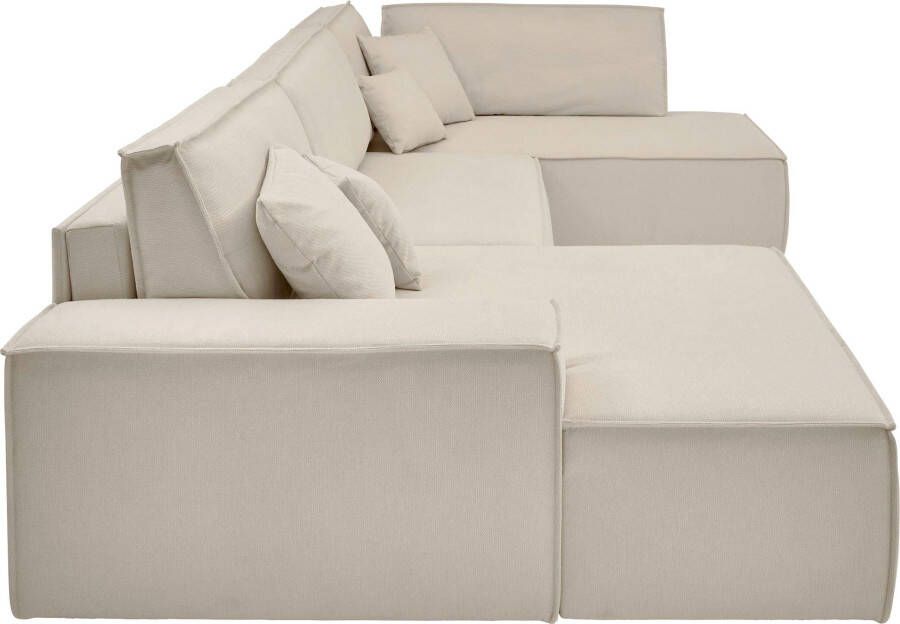 Andas Zithoek FINNLEY U-Form XXL 329 cm Schlafsofa Schlaffunktion m. Bettkasten Ligoppervlak 194 139 cm - Foto 3