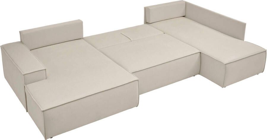 Andas Zithoek FINNLEY U-Form XXL 329 cm Schlafsofa Schlaffunktion m. Bettkasten Ligoppervlak 194 139 cm - Foto 8