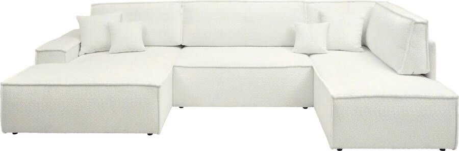 Andas Zithoek FINNLEY U-Form XXL 329 cm Schlafsofa Schlaffunktion m. Bettkasten Ligoppervlak 194 139 cm - Foto 12