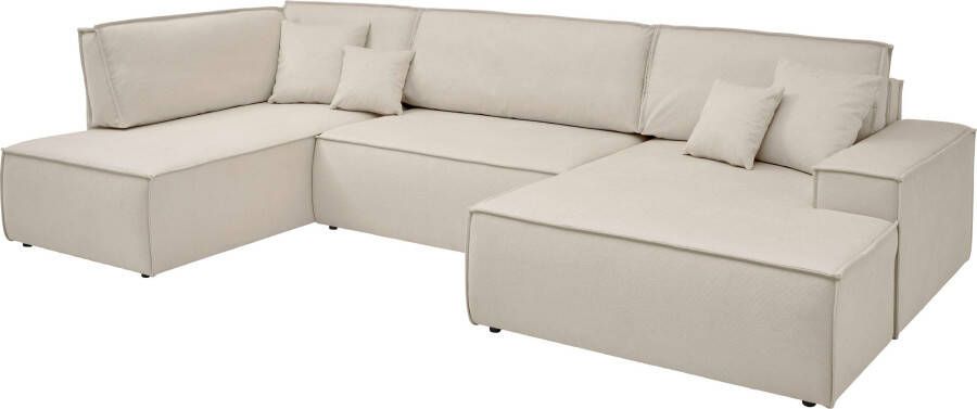 Andas Zithoek FINNLEY U-Form XXL 329 cm Schlafsofa Schlaffunktion m. Bettkasten Ligoppervlak 194 139 cm - Foto 10