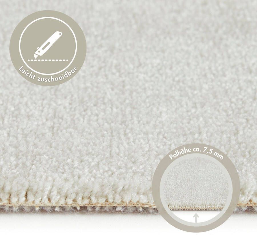 Andiamo Tapijt Velours Levin Effen kleuren breedte 400 cm of 500 cm zachte kwaliteit slijtvast (1 stuk) - Foto 6