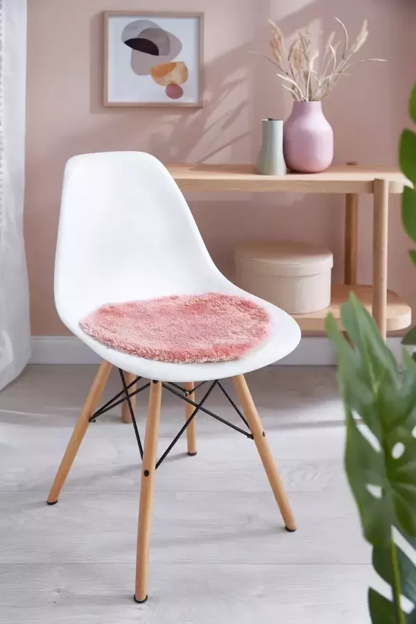 Andiamo Zitkussen lam-imitatiebont rond ø 40 cm ook als set van 4