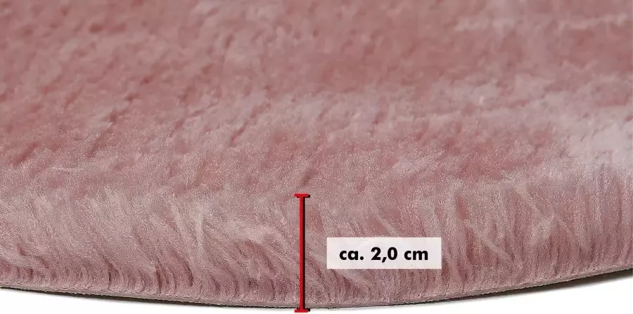 Andiamo Zitkussen lam-imitatiebont rond ø 40 cm ook als set van 4