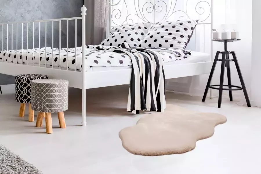 ARTE ESPINA Vachtvloerkleed Rabbit 200 Imitatiebont voelt aan als konijnenbont zacht woonkamer alle vertrekken hoge pool - Foto 3