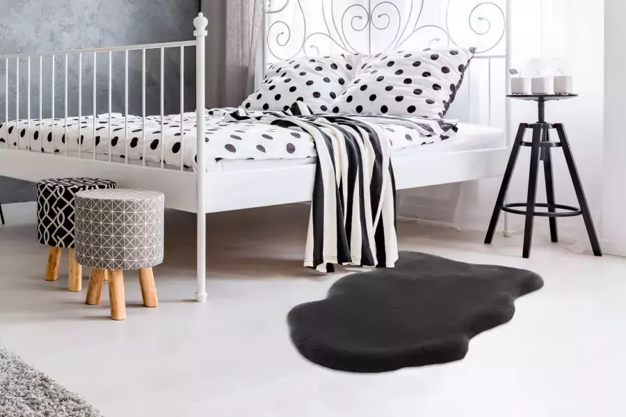 ARTE ESPINA Vachtvloerkleed Rabbit 200 Imitatiebont voelt aan als konijnenbont zacht woonkamer alle vertrekken hoge pool - Foto 5