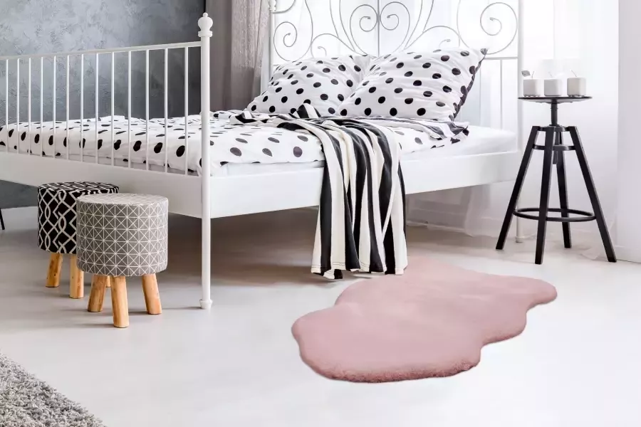 ARTE ESPINA Vachtvloerkleed Rabbit 200 Imitatiebont voelt aan als konijnenbont zacht woonkamer alle vertrekken hoge pool - Foto 3