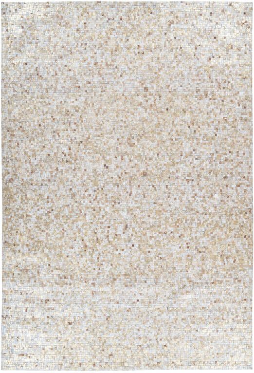 ARTE ESPINA Vloerkleed Finish 100 natuurlijk lederen tapijt met glanzende metallic kleur rug van vilt - Foto 3