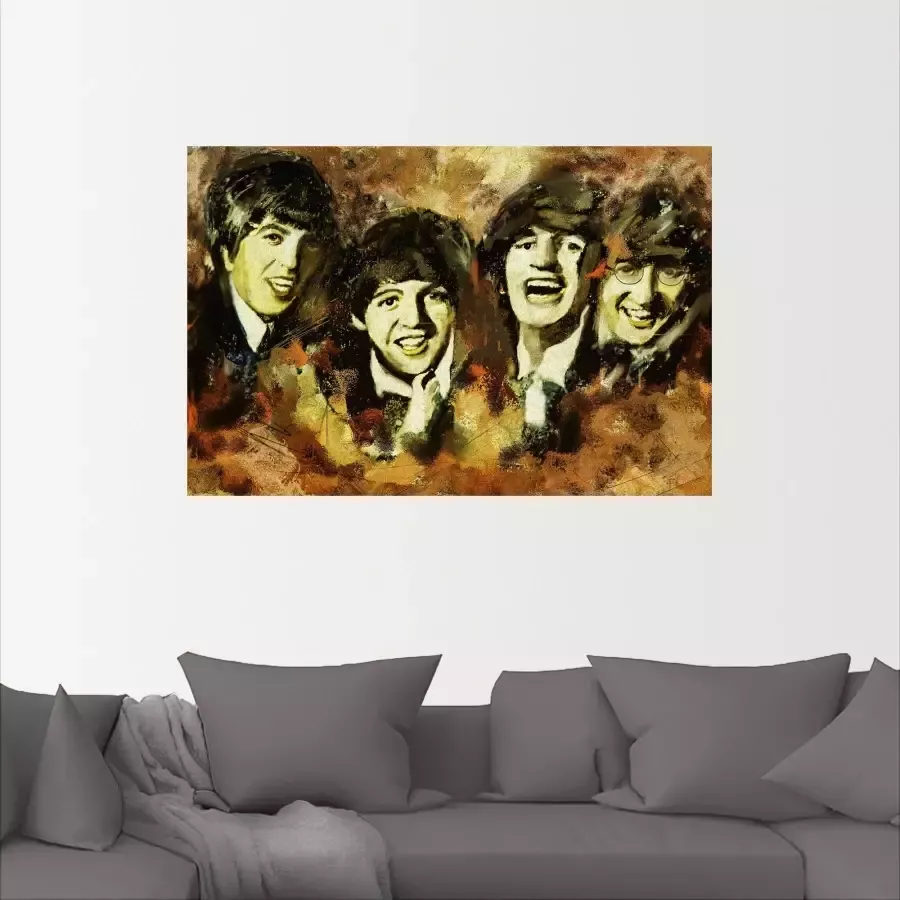 Artland Artprint Beatles als artprint op linnen muursticker in verschillende maten - Foto 2