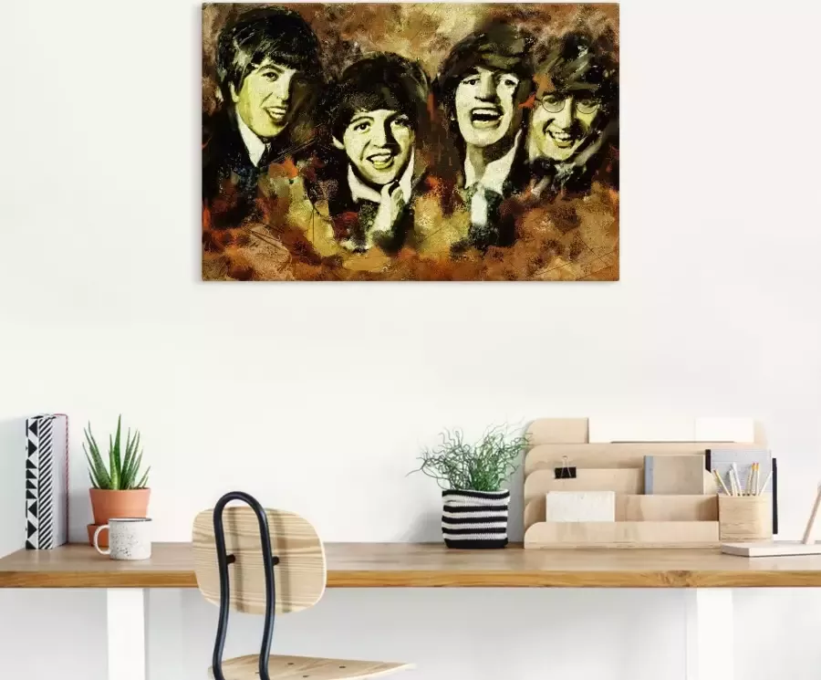 Artland Artprint Beatles als artprint op linnen muursticker in verschillende maten - Foto 5