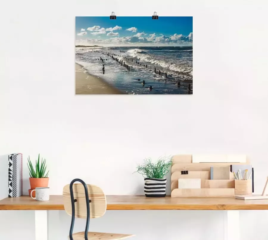 Artland Artprint Aan de kust van de Oostzee als artprint van aluminium artprint voor buiten artprint op linnen in verschillende maten - Foto 2